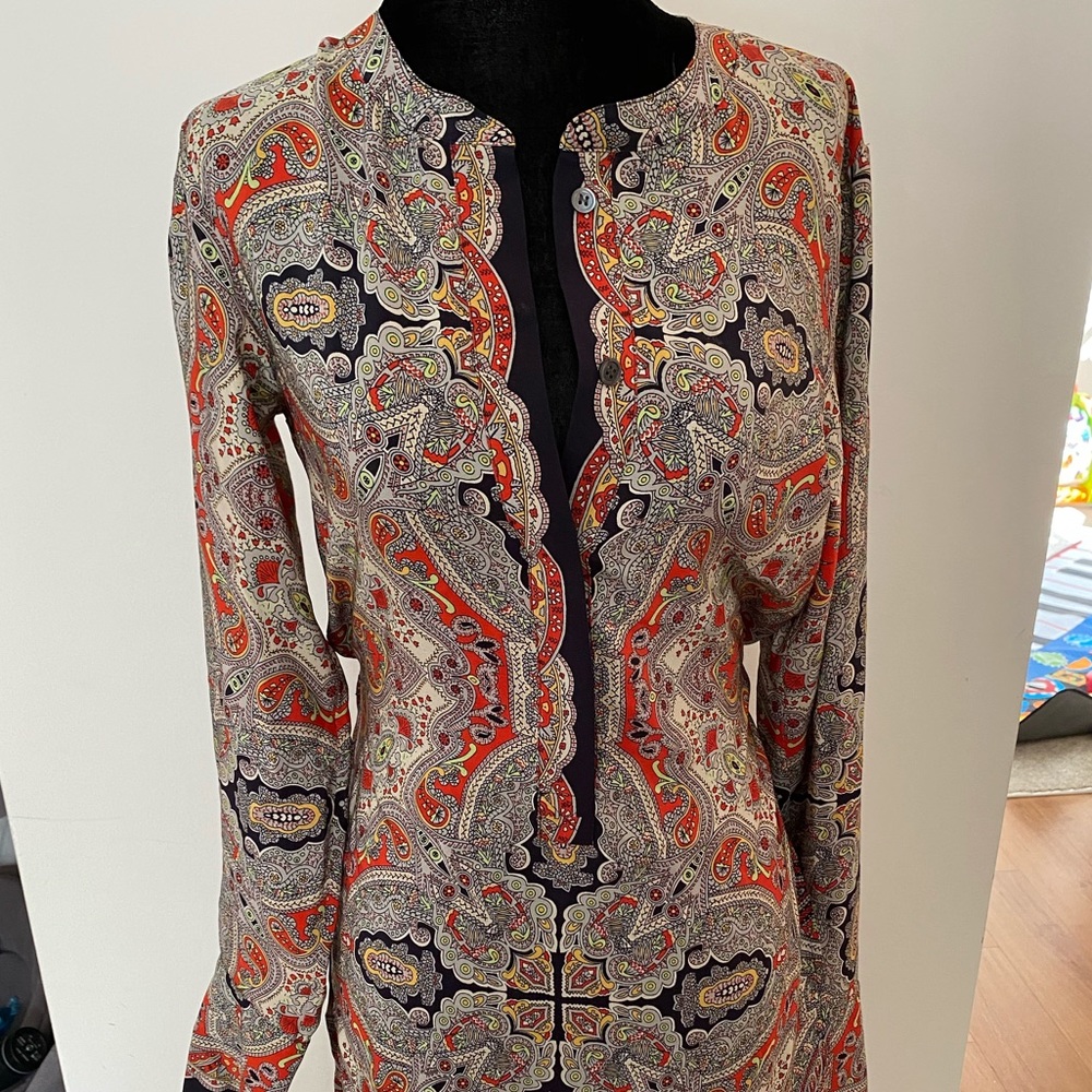 Theory Paisley Shirt/ Tunic